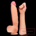 12"" Dual Layered Platinum Silicone Cock