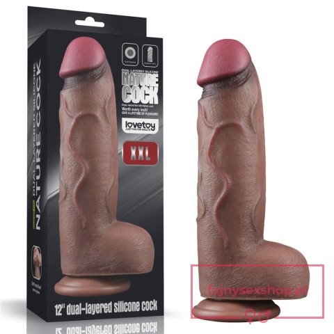 12"""" Dual Layered Silicone Cock XXL 12"""" Dual Layered Silicone Cock XXL
