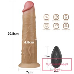 8.0'' Dual Layered Platinum Silicone Rotator