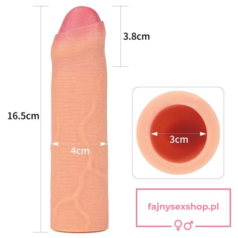 Add 1"" Revolutionary Silicone Nature Extender Uncircumcised Add 1"" Revolutionary Silicone Nature Extender Uncircumcised