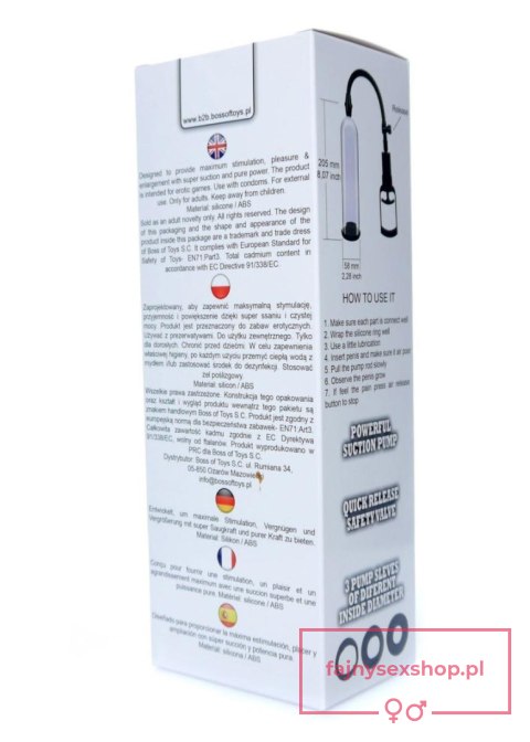 Pompka-Powerpump MAX 0.2 - Black&Clear Pompka-Powerpump MAX 0.2 - Black&Clear