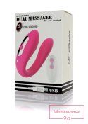 Stymulator - Massager Dual Vibrator USB 5 Functions / Remote Control