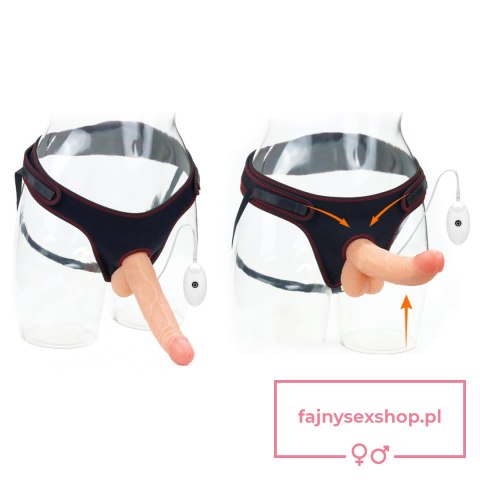 Vibrating Easy Strapon Set 8.5'' Vibrating Easy Strapon Set 8.5''
